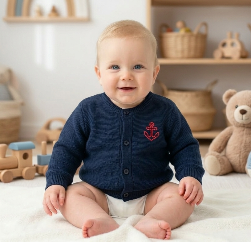 Strickjacke navy