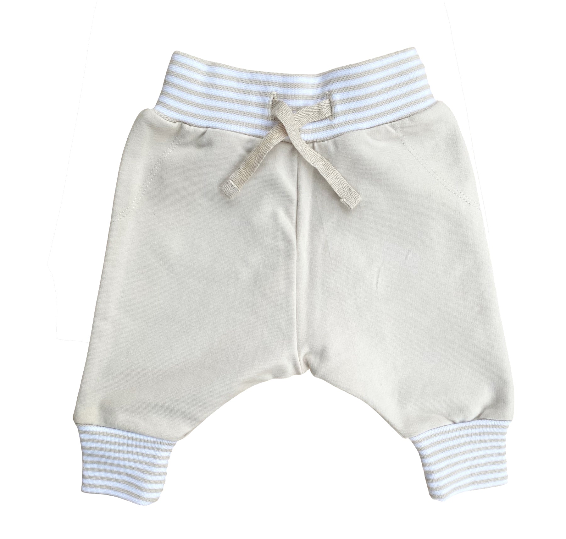 BIO Jersey Hose, Baggy Baby Style, sandfarben