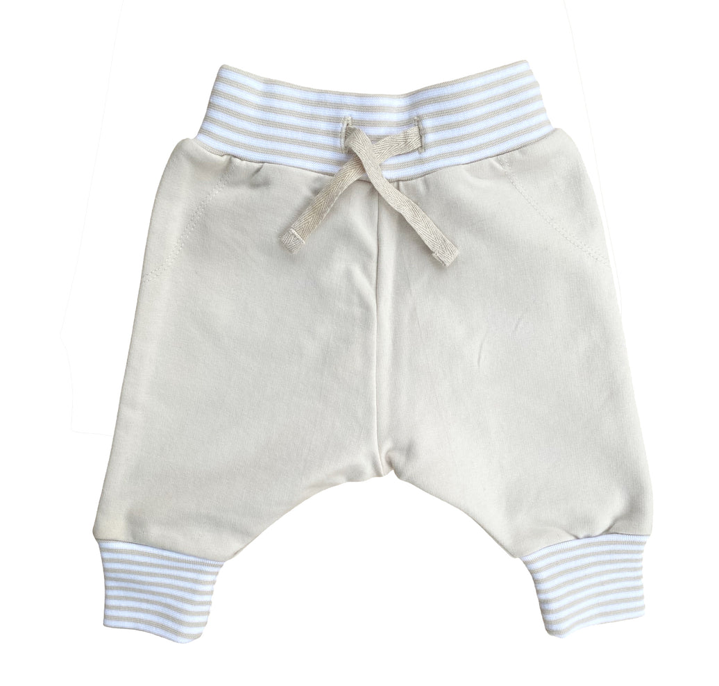 BIO Jersey Hose, Baggy Baby Style, sandfarben