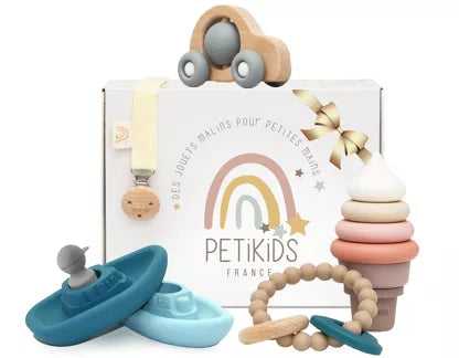 Montessori Spielzeug für Babys 3 – 36 Monate – Geschenkset zur Geburt
