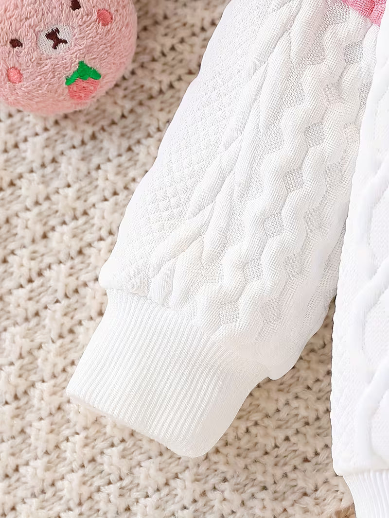 Warmes 2-teiliges Jacquard-Strukturstoff-Set für Herbst/Winter