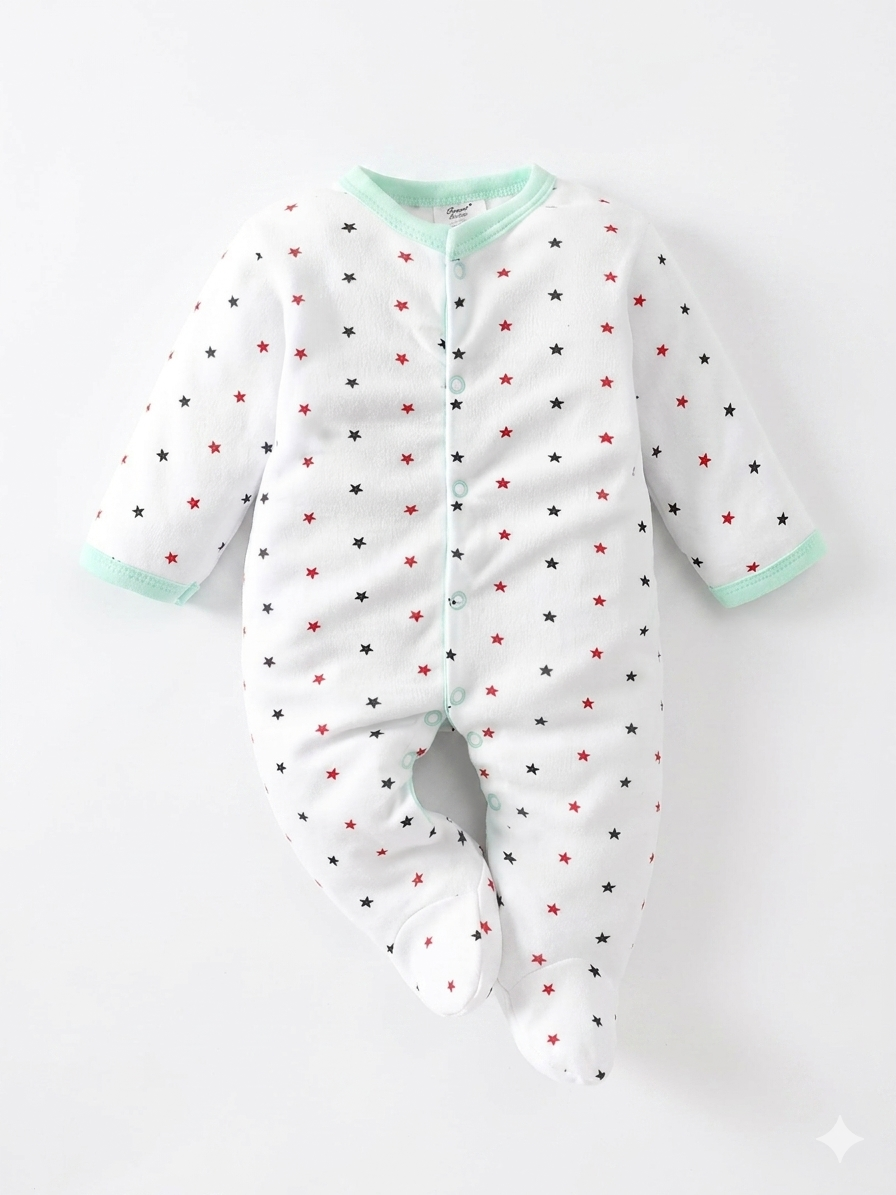 8-teiliges Baby-Mädchen-Set „Kleiner Kuschelbär“ – 100% Baumwolle