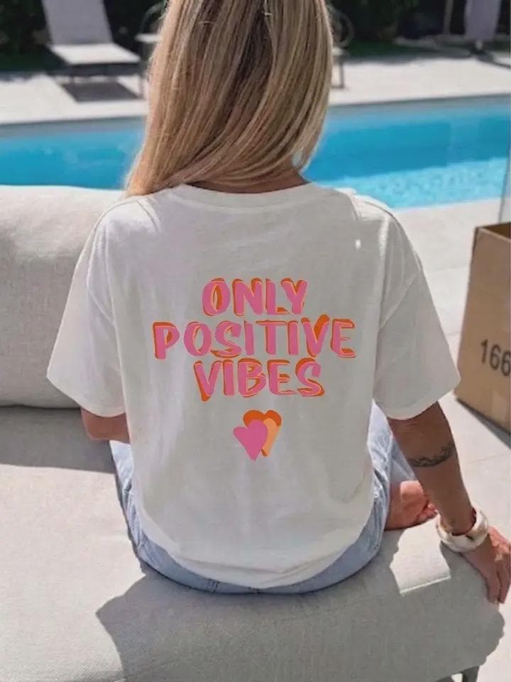 ESTEE BROWN - Damen T-Shirt "Only Positive Vibes"